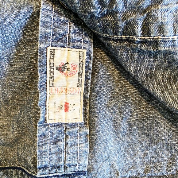 Levi's Denim Long Sleeve Snap Shirt - Picture 7 of 8